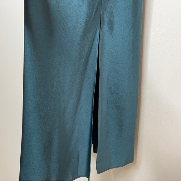 REVOLVE Vince Teal Midi Slip Dress Size 10 - Picture 5 of 5
